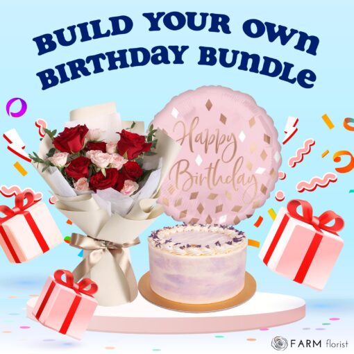 Floral Splendour Birthday Bundle - Choose Your Balloon - Image 15