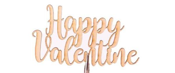 Happy Valentine's Bouquet Topper