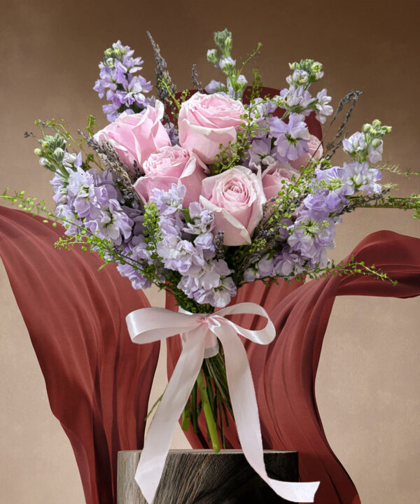 Lavender Lullaby: Lavender and Lilac Themed: Lavender Field Bridal Bouquet