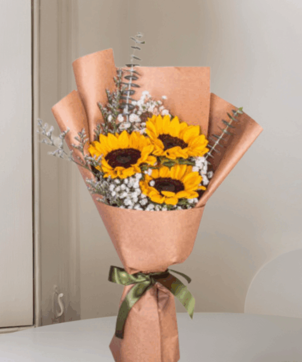 Misty Sunflower Bouquet