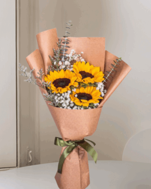 Misty Sunflower Bouquet - Image 3
