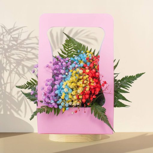Rainbow Baby's Breath Bloom Box - Image 10