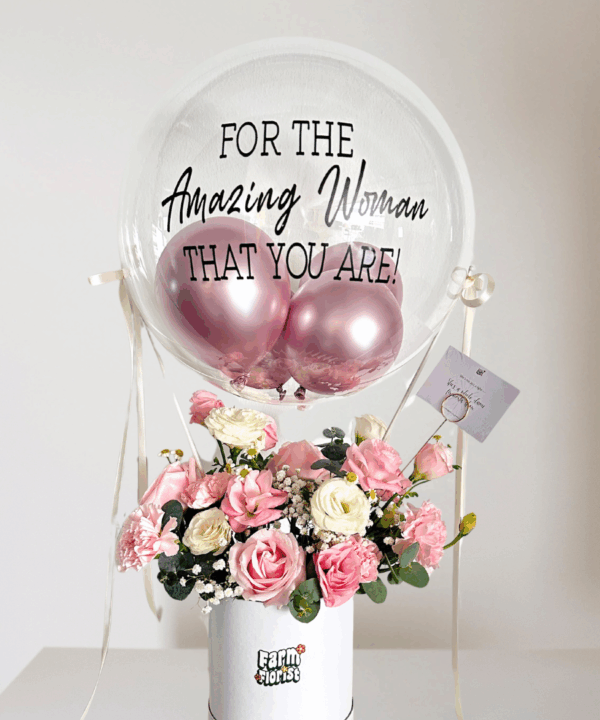 She Shines Hot Air Balloon Flower Arrangement