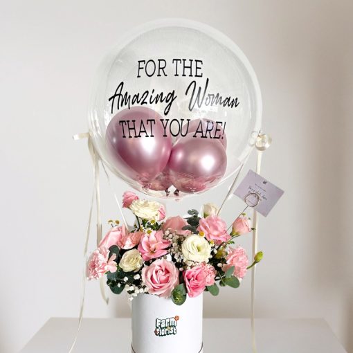 She Shines Hot Air Balloon Flower Arrangement
