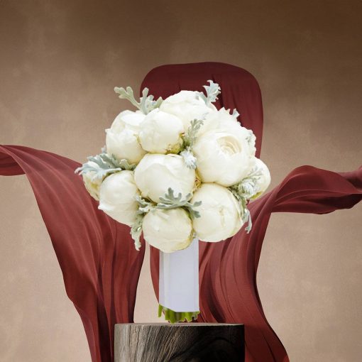 Mystical Meadows: White and Green Themed Boutonniere - Image 27