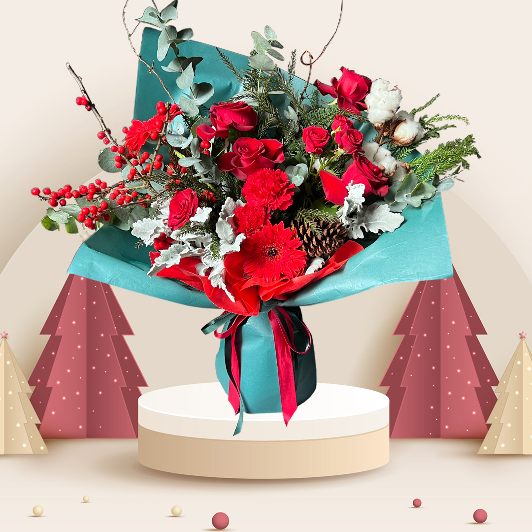 Yuletide Greetings Christmas Bouquet