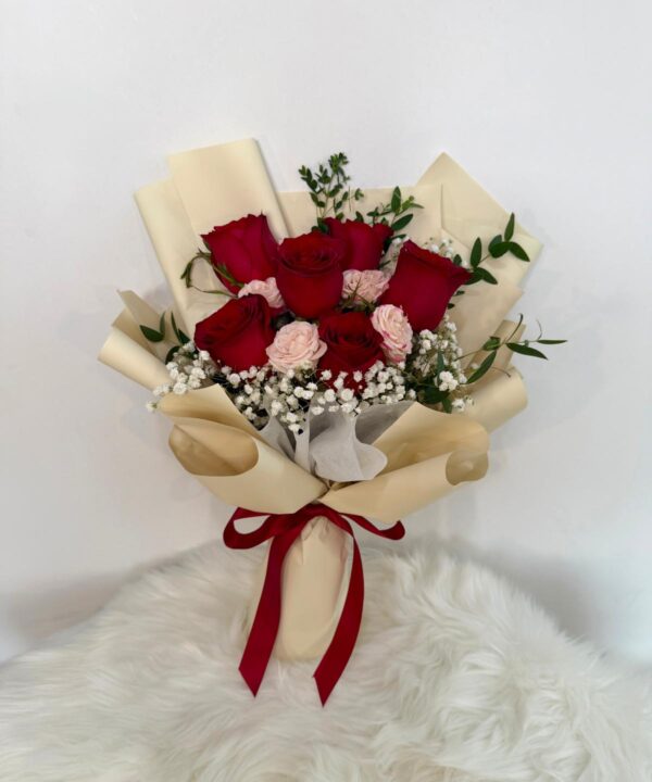 Sweetheart Blush Rose Bouquet - V DAY 2026
