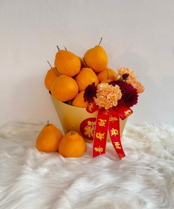 Golden Ingot Chinese New Year Basket