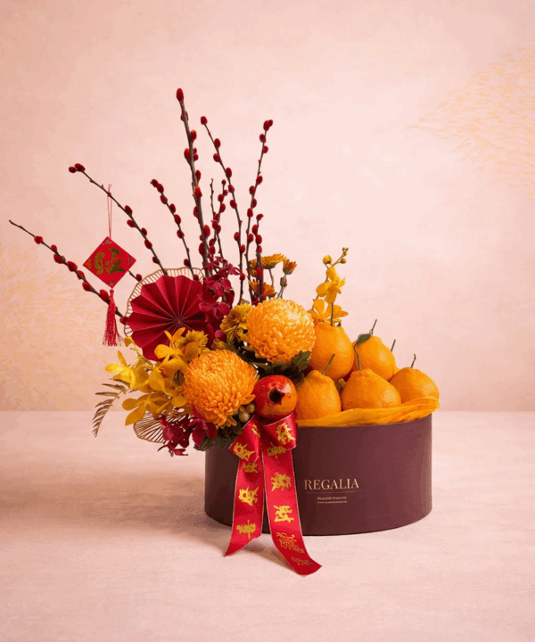 Golden Prosperity CNY Floral Hamper